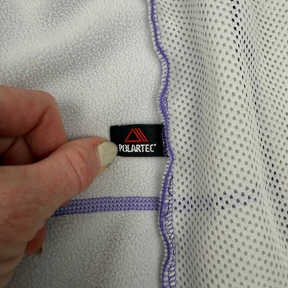 L.L.Bean Purple Fleece Full Zip Vest Lightweight Polartec Outdoor Hiking Women M - Picture 10 of 14